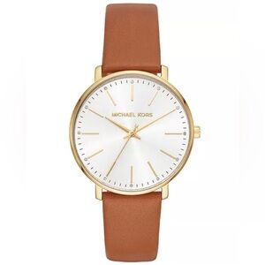 Michael Kors Pyper MK2740 Gold & Brown Leather Watch